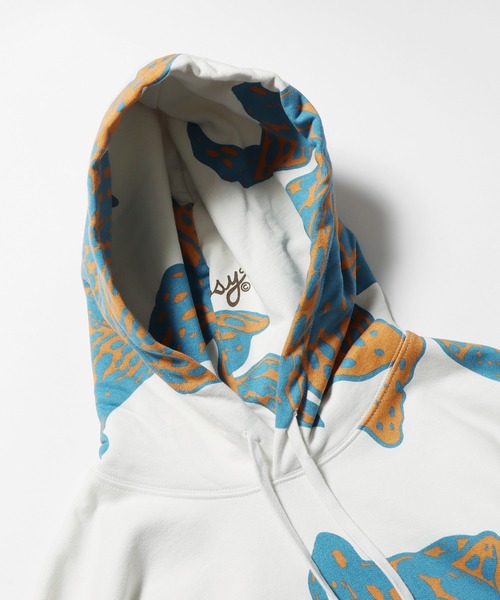 STUSSY(ステューシー)の「STUSSY/ステューシー FLORAL HOODIE フーディー(パーカー・メンズ・ホワイト系・M)」の2枚目の写真