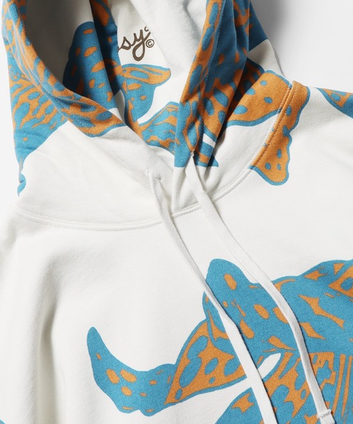 STUSSY(ステューシー)の「STUSSY/ステューシー FLORAL HOODIE フーディー(パーカー・メンズ・ホワイト系・M)」の3枚目の写真