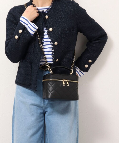 AULENTTI（オウレンティ）の「【AULENTTI/ オーレンティ】バニティキルティングバッグ（ショルダーバッグ・レディース・ブラック・FREE）」の18枚目の写真