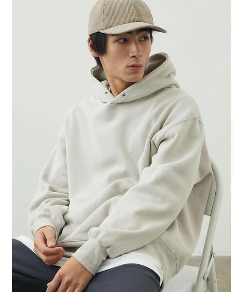 CRAFT STANDARD BOUTIQUE(クラフトスタンダードブティック)の「ニットフリースパーカー(パーカー・メンズ・ブラック/チャコールグレー/アイボリー/ブルー・M/L)」の5枚目の写真