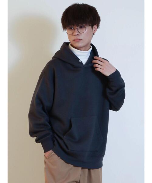 CRAFT STANDARD BOUTIQUE(クラフトスタンダードブティック)の「ニットフリースパーカー(パーカー・メンズ・ブラック/チャコールグレー/アイボリー/ブルー・M/L)」の6枚目の写真