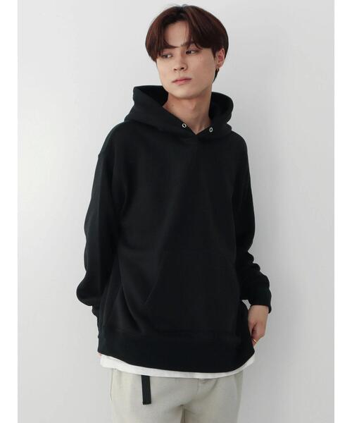 CRAFT STANDARD BOUTIQUE(クラフトスタンダードブティック)の「ニットフリースパーカー(パーカー・メンズ・ブラック/チャコールグレー/アイボリー/ブルー・M/L)」の7枚目の写真