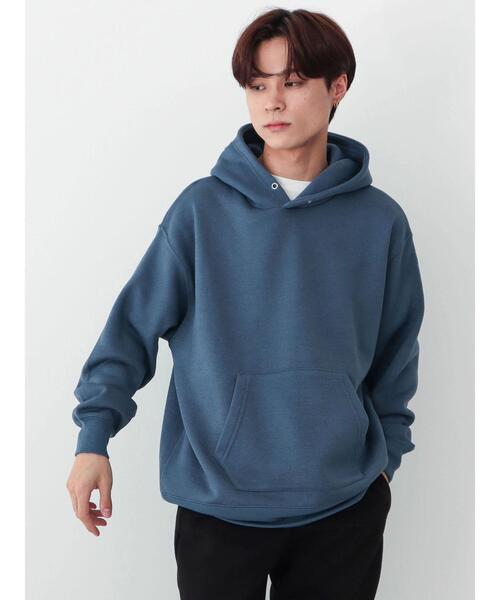 CRAFT STANDARD BOUTIQUE(クラフトスタンダードブティック)の「ニットフリースパーカー(パーカー・メンズ・ブラック/チャコールグレー/アイボリー/ブルー・M/L)」の8枚目の写真