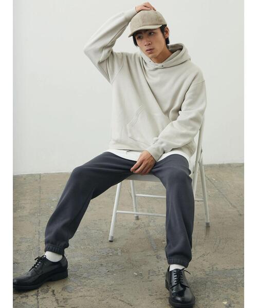 CRAFT STANDARD BOUTIQUE(クラフトスタンダードブティック)の「ニットフリースパーカー(パーカー・メンズ・ブラック/チャコールグレー/アイボリー/ブルー・M/L)」の10枚目の写真