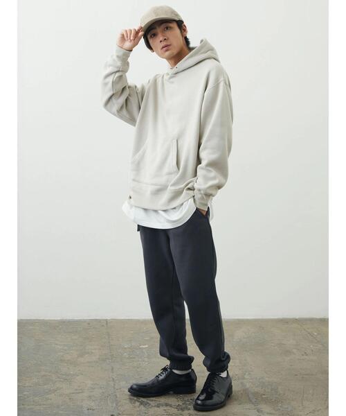 CRAFT STANDARD BOUTIQUE(クラフトスタンダードブティック)の「ニットフリースパーカー(パーカー・メンズ・ブラック/チャコールグレー/アイボリー/ブルー・M/L)」の13枚目の写真