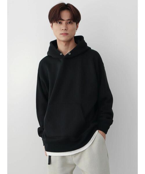 CRAFT STANDARD BOUTIQUE(クラフトスタンダードブティック)の「ニットフリースパーカー(パーカー・メンズ・ブラック/チャコールグレー/アイボリー/ブルー・M/L)」の17枚目の写真