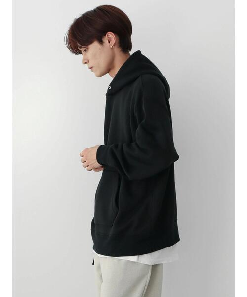 CRAFT STANDARD BOUTIQUE(クラフトスタンダードブティック)の「ニットフリースパーカー(パーカー・メンズ・ブラック/チャコールグレー/アイボリー/ブルー・M/L)」の18枚目の写真