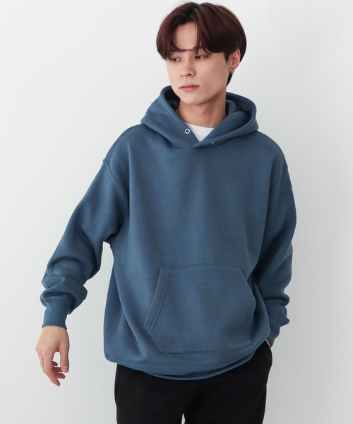 CRAFT STANDARD BOUTIQUE(クラフトスタンダードブティック)の「ニットフリースパーカー(パーカー・メンズ・ブラック/チャコールグレー/アイボリー/ブルー・M/L)」の1枚目の写真