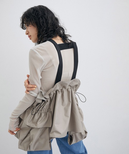 ADAM ET ROPE'（アダムエロペ）の「サスペンダージレ（その他アウター・レディース・ブラック/ライトグレー・FREE）」の8枚目の写真