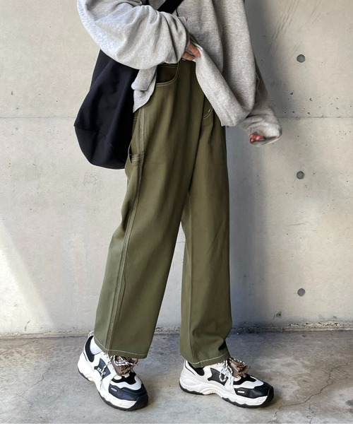 CPCM(シーピーシーエム)の「ペインターパンツ(チノパンツ・メンズ・ブラック/カーキ/アイボリー・LARGE/MEDIUM)」の3枚目の写真