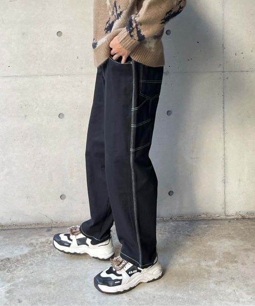 CPCM(シーピーシーエム)の「ペインターパンツ(チノパンツ・メンズ・ブラック/カーキ/アイボリー・LARGE/MEDIUM)」の14枚目の写真