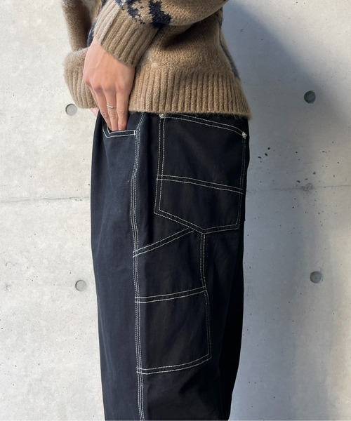 CPCM(シーピーシーエム)の「ペインターパンツ(チノパンツ・メンズ・ブラック/カーキ/アイボリー・LARGE/MEDIUM)」の20枚目の写真