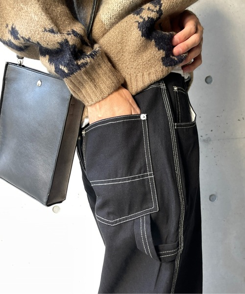 CPCM(シーピーシーエム)の「ペインターパンツ(チノパンツ・メンズ・ブラック/カーキ/アイボリー・LARGE/MEDIUM)」の22枚目の写真