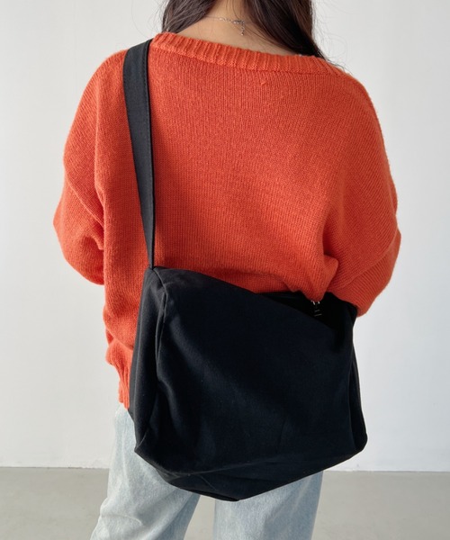 A4対応/長さ調整可能】キャンバスビッグショルダーバッグ アジャスター