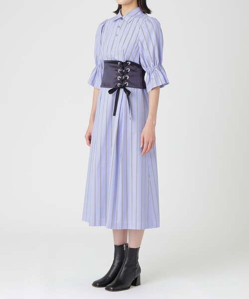 LOVELESS（ラブレス）の「コルセットベルトドレス（ワンピース・レディース・ブルー系その他2/ホワイト系その他・34/36）」の7枚目の写真