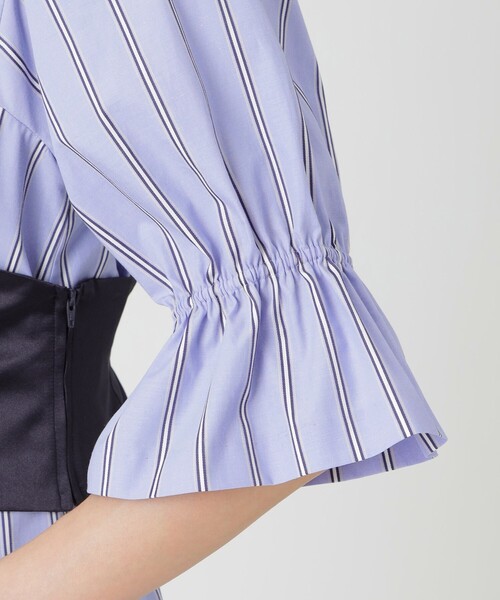 LOVELESS（ラブレス）の「コルセットベルトドレス（ワンピース・レディース・ブルー系その他2/ホワイト系その他・34/36）」の12枚目の写真