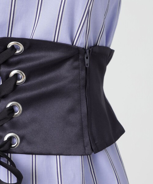 LOVELESS（ラブレス）の「コルセットベルトドレス（ワンピース・レディース・ブルー系その他2/ホワイト系その他・34/36）」の13枚目の写真