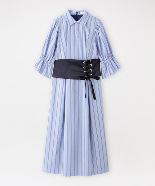 LOVELESS（ラブレス）の「コルセットベルトドレス（ワンピース・レディース・ブルー系その他2/ホワイト系その他・34/36）」の18枚目の写真