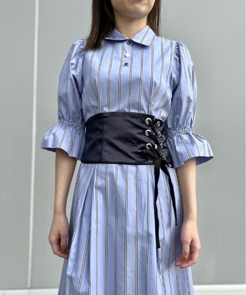 LOVELESS（ラブレス）の「コルセットベルトドレス（ワンピース・レディース・ブルー系その他2/ホワイト系その他・34/36）」の17枚目の写真