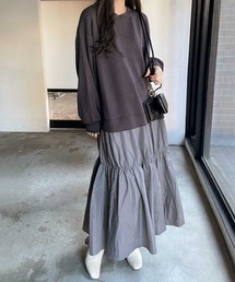 前後2WAYスウェットドッキングワンピース
