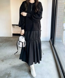 前後2WAYスウェットドッキングワンピース
