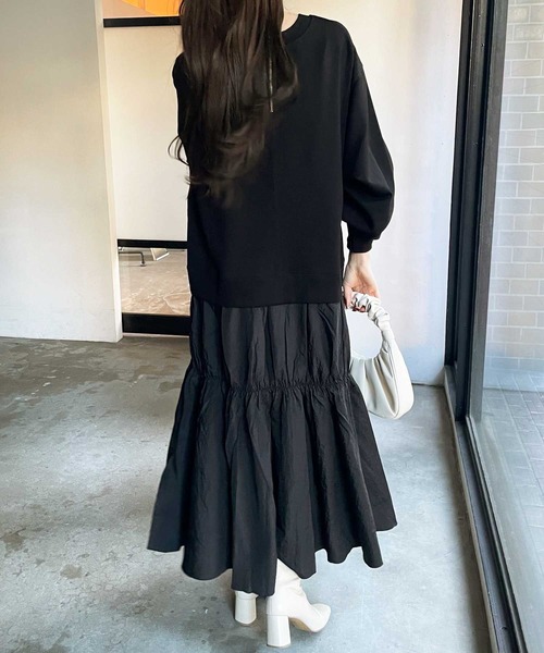 GeeRA(ジーラ)の「前後2WAYスウェットドッキングワンピース(ワンピース・レディース・チャコール/ベージュ/ブラック・MEDIUM/LARGE/X-LARGE/SMALL)」の20枚目の写真