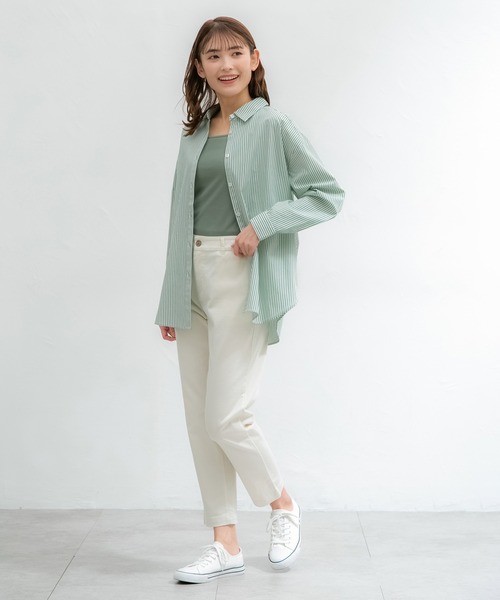 Honeys（ハニーズ）の「２ｗａｙタンクトップ（タンクトップ・レディース・オリーブ/スミクロ/ブラック/グレイッシュベージュ/アイボリー/イエロー系その他/ブラウン・LL/M/S/L）」の19枚目の写真