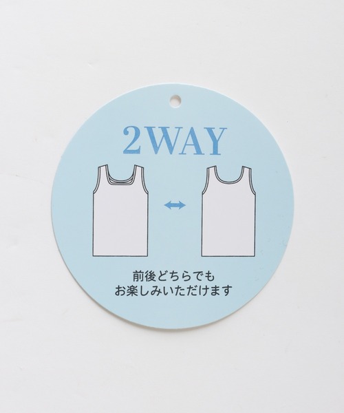 Honeys（ハニーズ）の「２ｗａｙタンクトップ（タンクトップ・レディース・オリーブ/スミクロ/ブラック/グレイッシュベージュ/アイボリー/イエロー系その他/ブラウン・LL/M/S/L）」の18枚目の写真