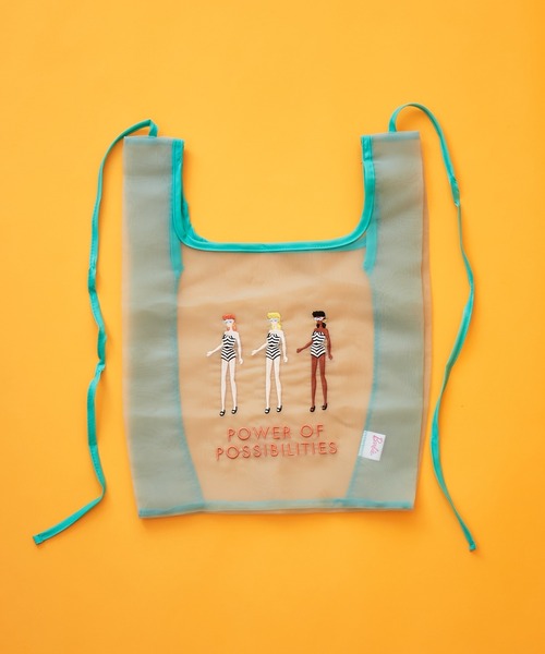 Barbie（バービー）の「バービー チュールエコバッグ（エコバッグ/サブバッグ・レディース・ピンク/ブルー/グリーン・フリー）」の2枚目の写真