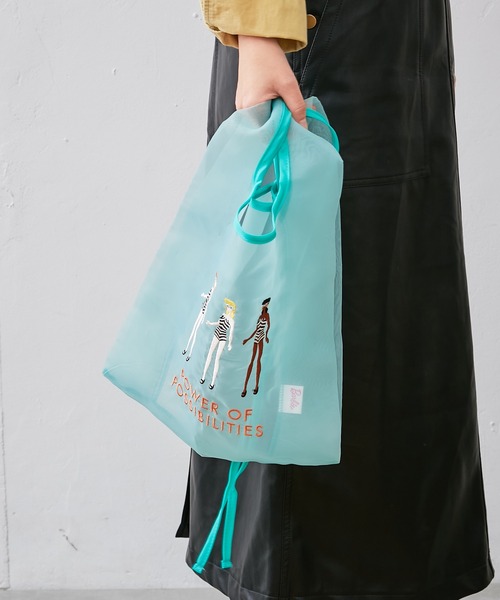 Barbie（バービー）の「バービー チュールエコバッグ（エコバッグ/サブバッグ・レディース・ピンク/ブルー/グリーン・フリー）」の13枚目の写真