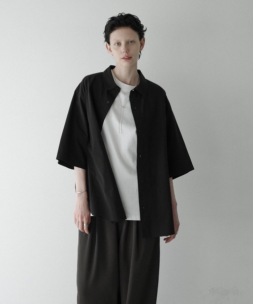 loose soft cotton over shirt / ルーズソフトコットンオーバー