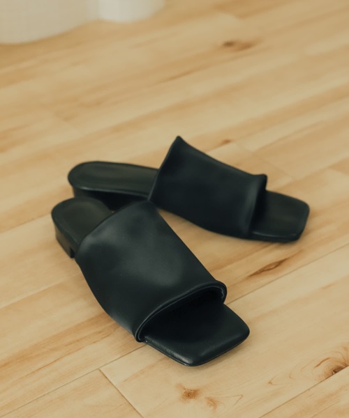 SENSE OF PLACE by URBAN RESEARCH(センスオブプレイスバイアーバンリサーチ)の「サテンストレッチミュール(サンダル・レディース・ブラック/グリーン/アイボリー/ベージュ・LARGE/MEDIUM/SMALL)」の11枚目の写真