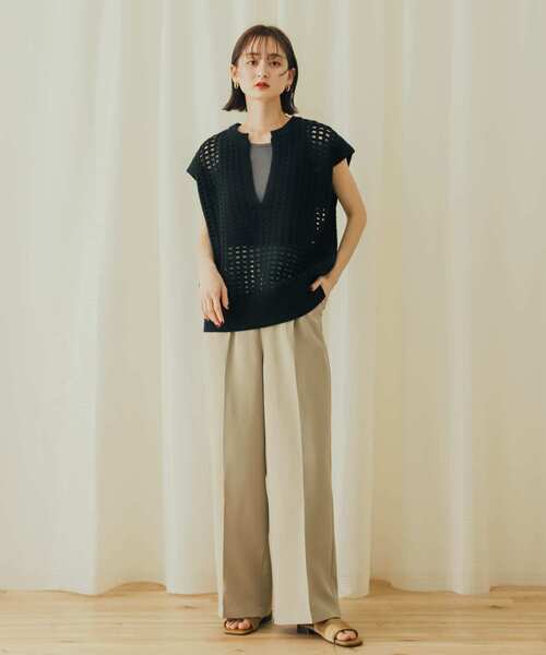 SENSE OF PLACE by URBAN RESEARCH(センスオブプレイスバイアーバンリサーチ)の「サテンストレッチミュール(サンダル・レディース・ブラック/グリーン/アイボリー/ベージュ・LARGE/MEDIUM/SMALL)」の22枚目の写真