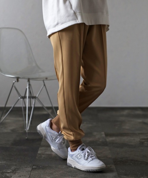 裾リブセンタープレスジョガーパンツ（その他パンツ）｜Bonjour Sagan