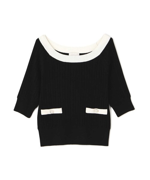 PROPORTION BODY DRESSING(プロポーションボディドレッシング)の「2Wayバイカラーランダムリブニット / 1213170411(ニット/セーター・レディース・ピンク/ブラック/オフホワイト・SMALL/MEDIUM)」の14枚目の写真