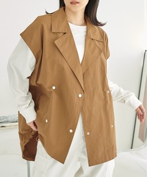 ECRIRE | 旬な装い。ナイロンブレンドオーバーサイズベスト(ミリタリージャケット)