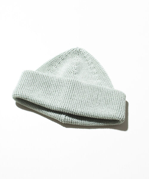 GLOSTER（グロスター）の「【GLOSTER/グロスター】JAPANMADE リブロールワッチ ニット帽 日本製 ニットキャップ（ニットキャップ/ビーニー・メンズ・ミント/ブラック/ベージュ/オフホワイト/イエロー/オレンジ・FREE）」の4枚目の写真