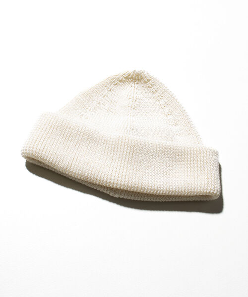 GLOSTER（グロスター）の「【GLOSTER/グロスター】JAPANMADE リブロールワッチ ニット帽 日本製 ニットキャップ（ニットキャップ/ビーニー・メンズ・ミント/ブラック/ベージュ/オフホワイト/イエロー/オレンジ・FREE）」の13枚目の写真