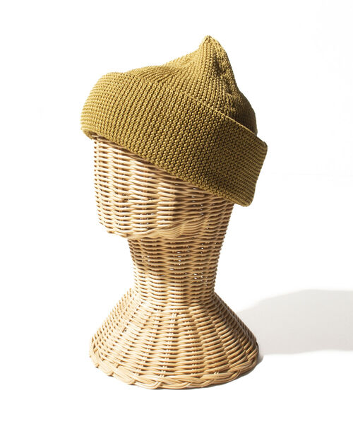 GLOSTER（グロスター）の「【GLOSTER/グロスター】JAPANMADE リブロールワッチ ニット帽 日本製 ニットキャップ（ニットキャップ/ビーニー・メンズ・ミント/ブラック/ベージュ/オフホワイト/イエロー/オレンジ・FREE）」の10枚目の写真