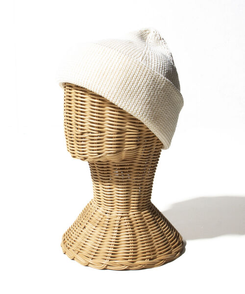 GLOSTER（グロスター）の「【GLOSTER/グロスター】JAPANMADE リブロールワッチ ニット帽 日本製 ニットキャップ（ニットキャップ/ビーニー・メンズ・ミント/ブラック/ベージュ/オフホワイト/イエロー/オレンジ・FREE）」の7枚目の写真