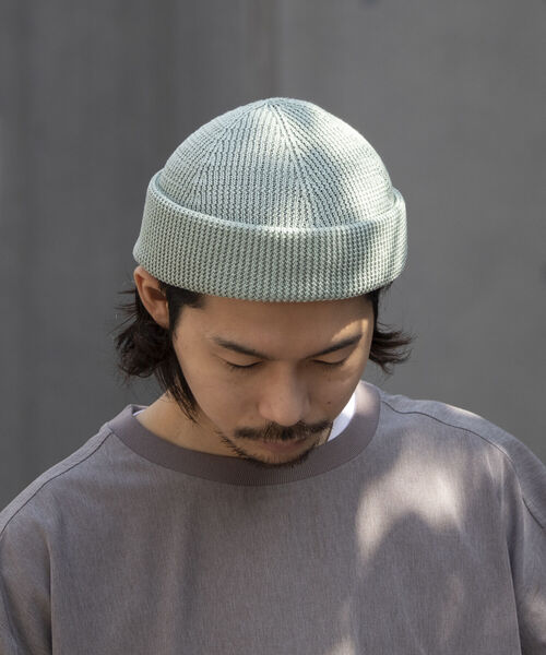 GLOSTER（グロスター）の「【GLOSTER/グロスター】JAPANMADE リブロールワッチ ニット帽 日本製 ニットキャップ（ニットキャップ/ビーニー・メンズ・ミント/ブラック/ベージュ/オフホワイト/イエロー/オレンジ・FREE）」の18枚目の写真