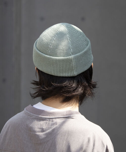 GLOSTER（グロスター）の「【GLOSTER/グロスター】JAPANMADE リブロールワッチ ニット帽 日本製 ニットキャップ（ニットキャップ/ビーニー・メンズ・ミント/ブラック/ベージュ/オフホワイト/イエロー/オレンジ・FREE）」の17枚目の写真