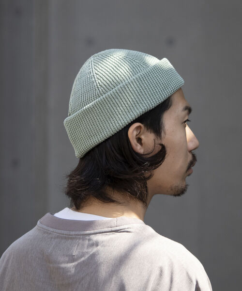 GLOSTER（グロスター）の「【GLOSTER/グロスター】JAPANMADE リブロールワッチ ニット帽 日本製 ニットキャップ（ニットキャップ/ビーニー・メンズ・ミント/ブラック/ベージュ/オフホワイト/イエロー/オレンジ・FREE）」の15枚目の写真