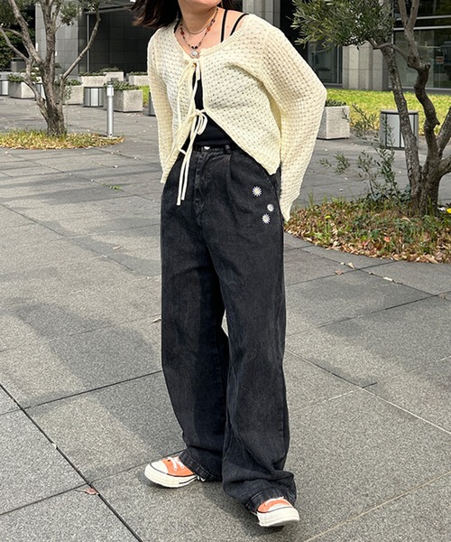 kutir（クティール）の「2wayリボンカーディガン（カーディガン/ボレロ・レディース・グリーン系その他/ブルー系その他/ブラック/オフホワイト・FREE）」の11枚目の写真