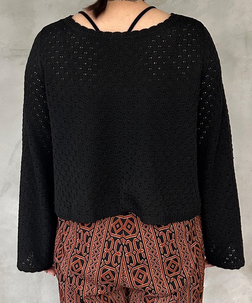 kutir（クティール）の「2wayリボンカーディガン（カーディガン/ボレロ・レディース・グリーン系その他/ブルー系その他/ブラック/オフホワイト・FREE）」の7枚目の写真