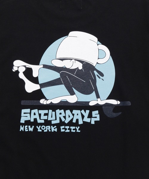 Saturdays NYC（サタデーズ ニューヨークシティ ）の「Morning Joe S/S Tee（Tシャツ/カットソー・メンズ・ホワイト/ブラック・S/XL/L/M）」の12枚目の写真