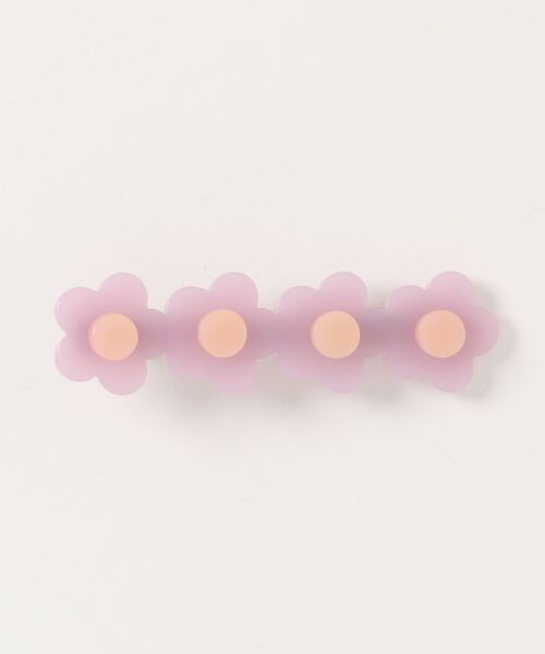 bibmilk(ビブミルク)の「BIBMILK 4MINI FLOWER CLIP(バレッタ/ヘアクリップ・キッズ・グレー/ライトブルー/アイボリー/ブラック/ラベンダー/コーラルピンク/フューシャピンク/マスタード・ONE SIZE)」の6枚目の写真
