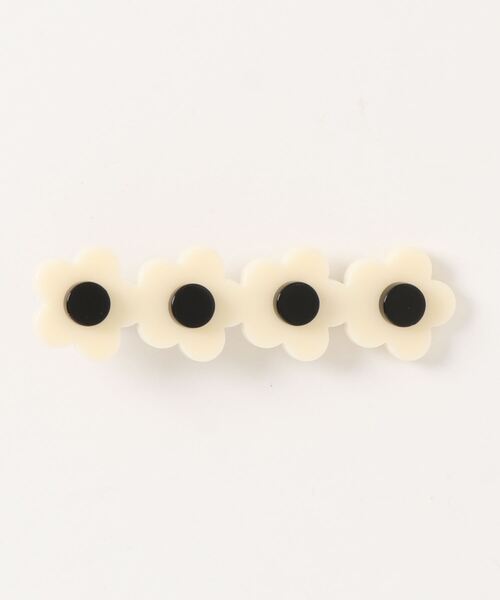 bibmilk(ビブミルク)の「BIBMILK 4MINI FLOWER CLIP(バレッタ/ヘアクリップ・キッズ・グレー/ライトブルー/アイボリー/ブラック/ラベンダー/コーラルピンク/フューシャピンク/マスタード・ONE SIZE)」の2枚目の写真