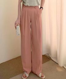 レディース きれいめストレートセンタープレスパンツ