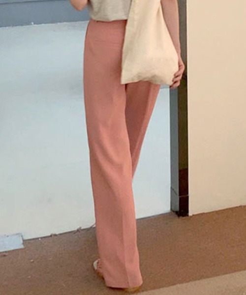 DAY CLOSET（デイ クローゼット）の「レディース きれいめストレートセンタープレスパンツ（スラックス・レディース・ブルー系その他/ブラック/スモークピンク・S/M/L）」の15枚目の写真